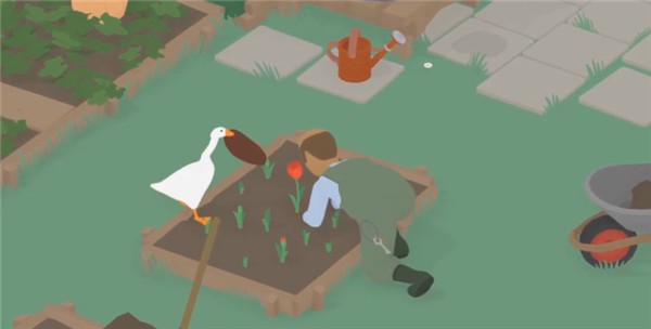 捣蛋鹅模拟器双人联机版怎么让园丁带上帽子4