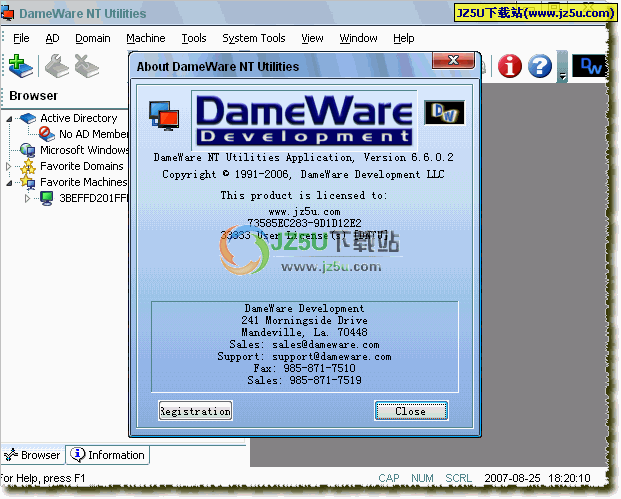 局域网管理必备软件_DameWare NT Utilities 6.8.1.4绿色特别版