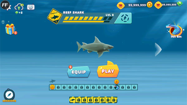 饥饿鲨进化无限珍珠版36300