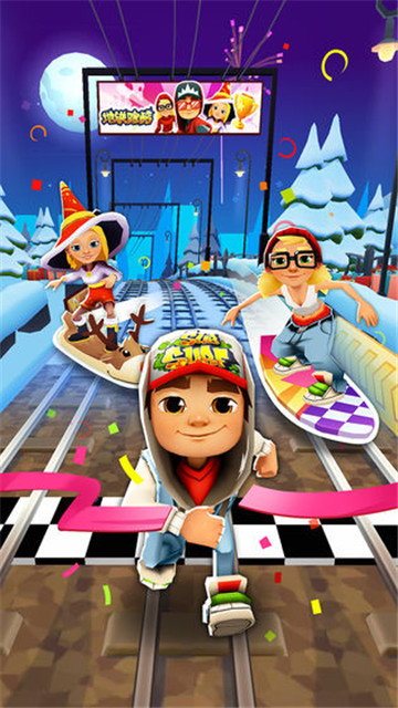 地铁跑酷冰雪版(SUBWAY SURF)截图2