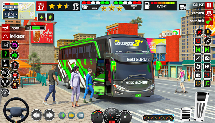城市巴士公交模拟器截图3