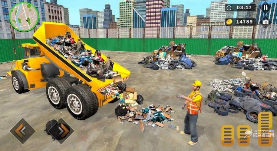 城市垃圾收集车模拟驾驶