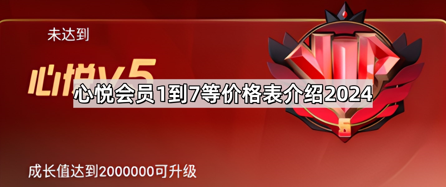 心悦会员1到7等价格表介绍2024